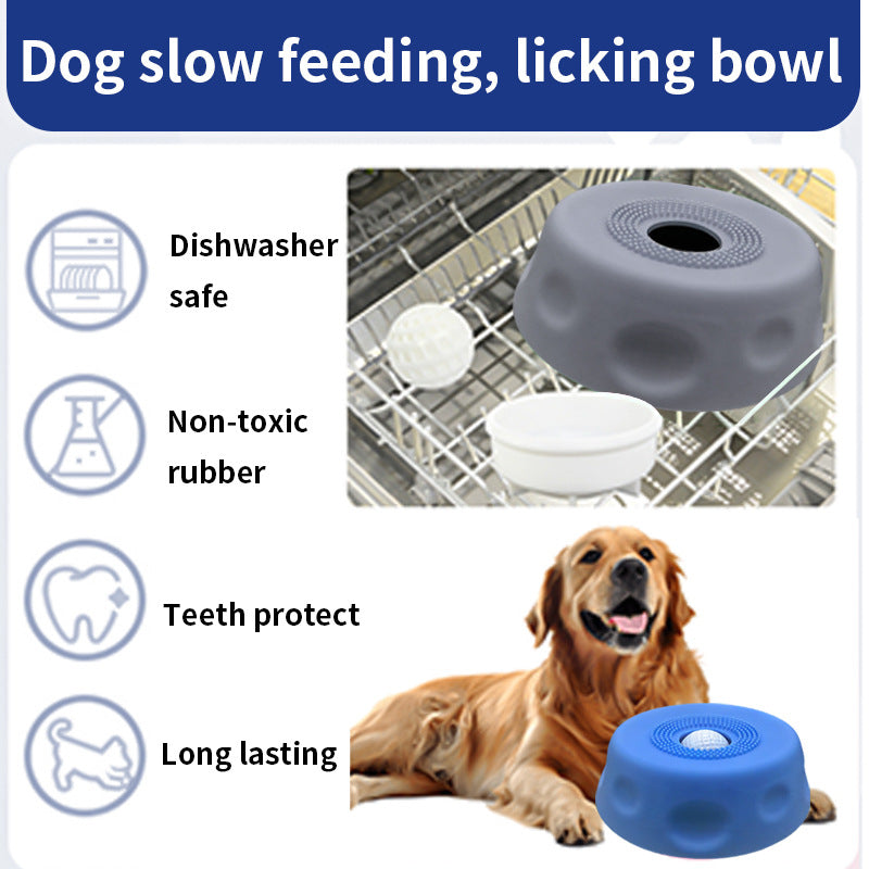 Pet licking bowl