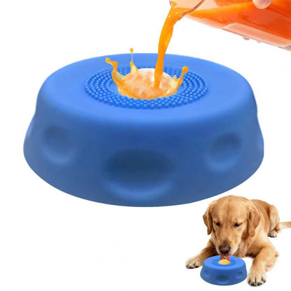 Pet licking bowl