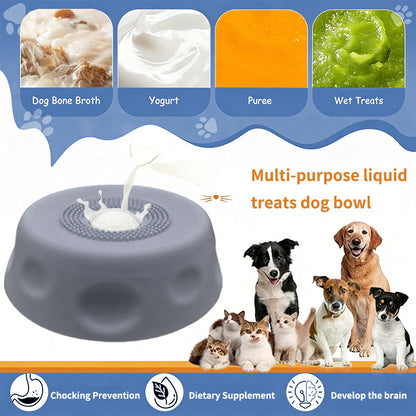Pet licking bowl
